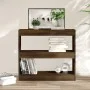 Brown oak shelving/space divider 80x30x72 cm by vidaXL, Bookcases and shelves - Ref: Foro24-813616, Price: 53,95 €, Discount: %