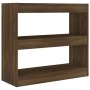 Regal/Raumteiler aus brauner Eiche, 80 x 30 x 72 cm von vidaXL, Bücherregale und Regale - Ref: Foro24-813616, Preis: 54,91 €,...