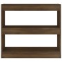 Regal/Raumteiler aus brauner Eiche, 80 x 30 x 72 cm von vidaXL, Bücherregale und Regale - Ref: Foro24-813616, Preis: 54,91 €,...