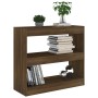 Regal/Raumteiler aus brauner Eiche, 80 x 30 x 72 cm von vidaXL, Bücherregale und Regale - Ref: Foro24-813616, Preis: 54,91 €,...