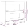 Brown oak shelving/space divider 80x30x72 cm by vidaXL, Bookcases and shelves - Ref: Foro24-813616, Price: 53,95 €, Discount: %