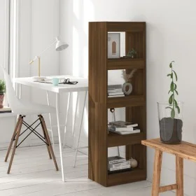 Regal/Raumteiler aus brauner Eiche, 40 x 30 x 135 cm von vidaXL, Bücherregale und Regale - Ref: Foro24-813592, Preis: 49,26 €...