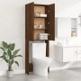 Waschmaschinenschrank Eiche braun 64x25,5x190 cm von vidaXL, Zubehör für Waschmaschinen und Trockner - Ref: Foro24-813193, Pr...