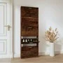 Mueble zapatero madera contrachapada roble ahumado 59x17x169 cm de vidaXL, Zapateros y organizadores de calzado - Ref: Foro24...