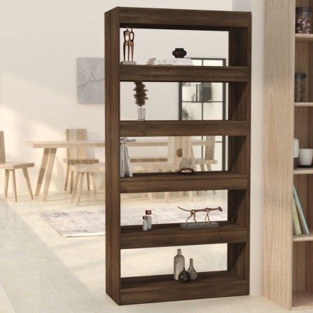 Regal aus eichenbraunem Sperrholz, 80x30x166 cm von vidaXL, Bücherregale und Regale - Ref: Foro24-813625, Preis: 93,11 €, Rab...