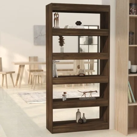Regal aus eichenbraunem Sperrholz, 80x30x166 cm von vidaXL, Bücherregale und Regale - Ref: Foro24-813625, Preis: 91,98 €, Rab...