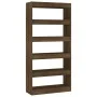 Regal aus eichenbraunem Sperrholz, 80x30x166 cm von vidaXL, Bücherregale und Regale - Ref: Foro24-813625, Preis: 91,98 €, Rab...