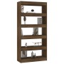 Regal aus eichenbraunem Sperrholz, 80x30x166 cm von vidaXL, Bücherregale und Regale - Ref: Foro24-813625, Preis: 93,11 €, Rab...