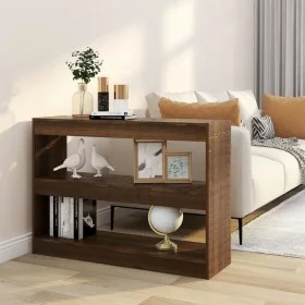 Estantería/divisor de espacios roble marrón 100x30x72 cm de vidaXL, Librerías y estanterías - Ref: Foro24-813631, Precio: 63,...