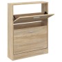 Mueble zapatero madera contrachapada roble 59x17x81 cm by vidaXL, Shoe racks and shoe organizers - Ref: Foro24-342535, Price:...