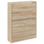 Mueble zapatero madera contrachapada roble 59x17x81 cm by vidaXL, Shoe racks and shoe organizers - Ref: Foro24-342535, Price:...