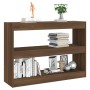 Regal/Raumteiler aus brauner Eiche, 100 x 30 x 72 cm von vidaXL, Bücherregale und Regale - Ref: Foro24-813631, Preis: 65,21 €...