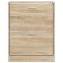 Mueble zapatero madera contrachapada roble 59x17x81 cm by vidaXL, Shoe racks and shoe organizers - Ref: Foro24-342535, Price:...