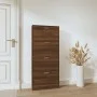 Mueble zapatero madera contrachapada marrón roble 59x17x150 cm by vidaXL, Shoe racks and shoe organizers - Ref: Foro24-342525...