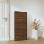 Mueble zapatero madera contrachapada marrón roble 59x17x150 cm by vidaXL, Shoe racks and shoe organizers - Ref: Foro24-342525...