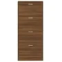 Mueble zapatero madera contrachapada marrón roble 59x17x150 cm by vidaXL, Shoe racks and shoe organizers - Ref: Foro24-342525...