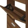 Mueble zapatero madera contrachapada marrón roble 59x17x150 cm by vidaXL, Shoe racks and shoe organizers - Ref: Foro24-342525...