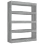 Sonoma grau Regal/Raumteiler 100x30x135 cm von vidaXL, Bücherregale und Regale - Ref: Foro24-813636, Preis: 70,26 €, Rabatt: %