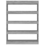 Sonoma grau Regal/Raumteiler 100x30x135 cm von vidaXL, Bücherregale und Regale - Ref: Foro24-813636, Preis: 70,26 €, Rabatt: %