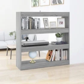 Regal/Raumteiler in Sonoma-Grau, 100 x 30 x 103 cm von vidaXL, Bücherregale und Regale - Ref: Foro24-813633, Preis: 57,56 €, ...