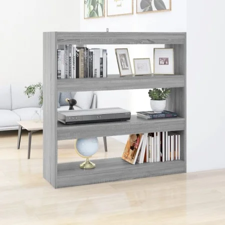 Estantería/divisor espacios gris Sonoma 100x30x103 cm de vidaXL, Librerías y estanterías - Ref: Foro24-813633, Precio: 58,46 ...
