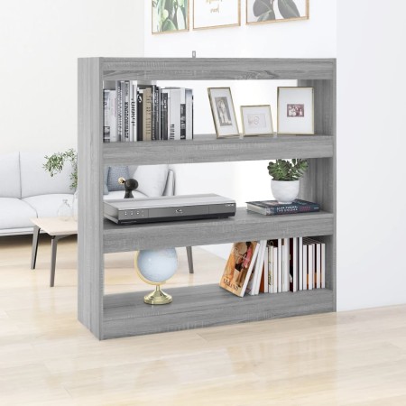 Regal/Raumteiler in Sonoma-Grau, 100 x 30 x 103 cm von vidaXL, Bücherregale und Regale - Ref: Foro24-813633, Preis: 59,12 €, ...