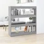 Estantería/divisor espacios gris Sonoma 100x30x103 cm de vidaXL, Librerías y estanterías - Ref: Foro24-813633, Precio: 58,46 ...