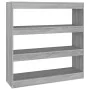 Estantería/divisor espacios gris Sonoma 100x30x103 cm de vidaXL, Librerías y estanterías - Ref: Foro24-813633, Precio: 58,46 ...