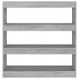 Estantería/divisor espacios gris Sonoma 100x30x103 cm de vidaXL, Librerías y estanterías - Ref: Foro24-813633, Precio: 58,46 ...