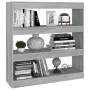 Estantería/divisor espacios gris Sonoma 100x30x103 cm de vidaXL, Librerías y estanterías - Ref: Foro24-813633, Precio: 58,46 ...