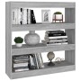 Regal/Raumteiler in Sonoma-Grau, 100 x 30 x 103 cm von vidaXL, Bücherregale und Regale - Ref: Foro24-813633, Preis: 59,12 €, ...