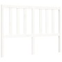Weißer Massivholzbettrahmen mit Kopfteil 140x200 cm von vidaXL, Betten und Lattenroste - Ref: Foro24-3193857, Preis: 129,39 €...