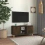 Nachttisch Massivholz Beine Räuchereiche 103,5x35x50cm von vidaXL, TV-Möbel - Ref: Foro24-813158, Preis: 55,41 €, Rabatt: %