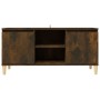 Nachttisch Massivholz Beine Räuchereiche 103,5x35x50cm von vidaXL, TV-Möbel - Ref: Foro24-813158, Preis: 56,35 €, Rabatt: %