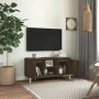 Nachttisch Massivholz Beine Räuchereiche 103,5x35x50cm von vidaXL, TV-Möbel - Ref: Foro24-813158, Preis: 55,41 €, Rabatt: %