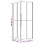 ESG Duschkabine schwarz matt 80x70x180 cm von vidaXL, Duschtüren - Ref: Foro24-151860, Preis: 261,67 €, Rabatt: %