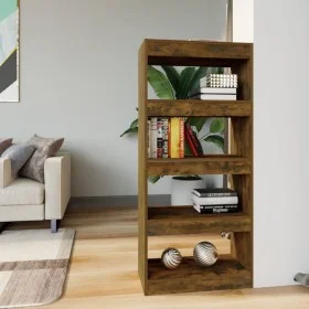 Regal aus geräucherter Eichen-Sperrholzplatte 60x30x135 cm von vidaXL, Bücherregale und Regale - Ref: Foro24-813605, Preis: 5...