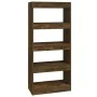Regal aus geräucherter Eichen-Sperrholzplatte 60x30x135 cm von vidaXL, Bücherregale und Regale - Ref: Foro24-813605, Preis: 5...