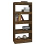 Regal aus geräucherter Eichen-Sperrholzplatte 60x30x135 cm von vidaXL, Bücherregale und Regale - Ref: Foro24-813605, Preis: 6...