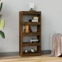 Regal aus geräucherter Eichen-Sperrholzplatte 60x30x135 cm von vidaXL, Bücherregale und Regale - Ref: Foro24-813605, Preis: 5...