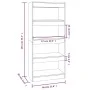 Regal aus geräucherter Eichen-Sperrholzplatte 60x30x135 cm von vidaXL, Bücherregale und Regale - Ref: Foro24-813605, Preis: 5...