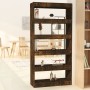 Engineered wood shelf/divider smoked oak 80x30x166 cm by vidaXL, Bookcases and shelves - Ref: Foro24-813623, Price: 89,85 €, ...