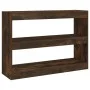 Shelving unit/space divider in smoked oak color 100x30x72 cm by vidaXL, Bookcases and shelves - Ref: Foro24-813629, Price: 67...