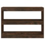 Shelving unit/space divider in smoked oak color 100x30x72 cm by vidaXL, Bookcases and shelves - Ref: Foro24-813629, Price: 69...