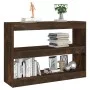 Shelving unit/space divider in smoked oak color 100x30x72 cm by vidaXL, Bookcases and shelves - Ref: Foro24-813629, Price: 67...