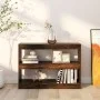 Shelving unit/space divider in smoked oak color 100x30x72 cm by vidaXL, Bookcases and shelves - Ref: Foro24-813629, Price: 67...