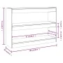 Shelving unit/space divider in smoked oak color 100x30x72 cm by vidaXL, Bookcases and shelves - Ref: Foro24-813629, Price: 67...