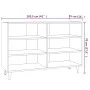 Oak brown engineered wood sideboard 103.5x35x70 cm by vidaXL, Sideboards - Ref: Foro24-813187, Price: 67,55 €, Discount: %