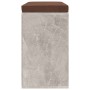 Schuhbank aus betongrauem Sperrholz, 103 x 30 x 48 cm von vidaXL, Bänke für Hallen und Lager - Ref: Foro24-342610, Preis: 102...