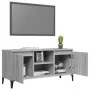 TV-Schrank mit sonomagrauen Metallbeinen 103,5 x 35 x 50 cm von vidaXL, TV-Möbel - Ref: Foro24-813162, Preis: 62,34 €, Rabatt: %